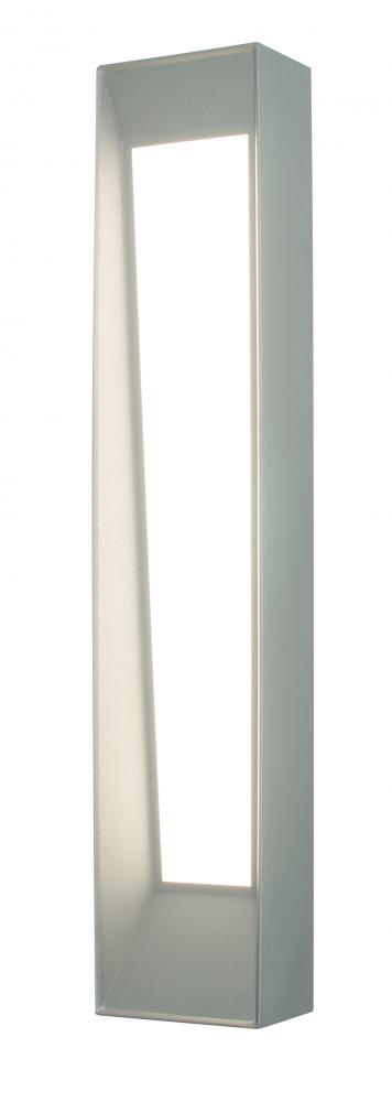 Rowan - LED 36'' Wall Sconce - Textured Grey Finish - White Acrylic Shade