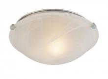 Minka-Lavery 4296-1-84 - One Light Nickel Bowl Flush Mount