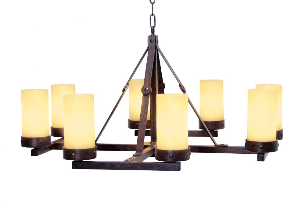 36" Wide Parker 8 Light Chandelier