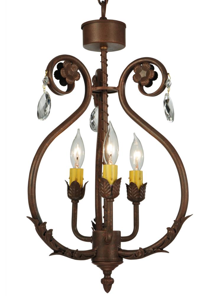 12"W Antonia 3 LT Chandelier