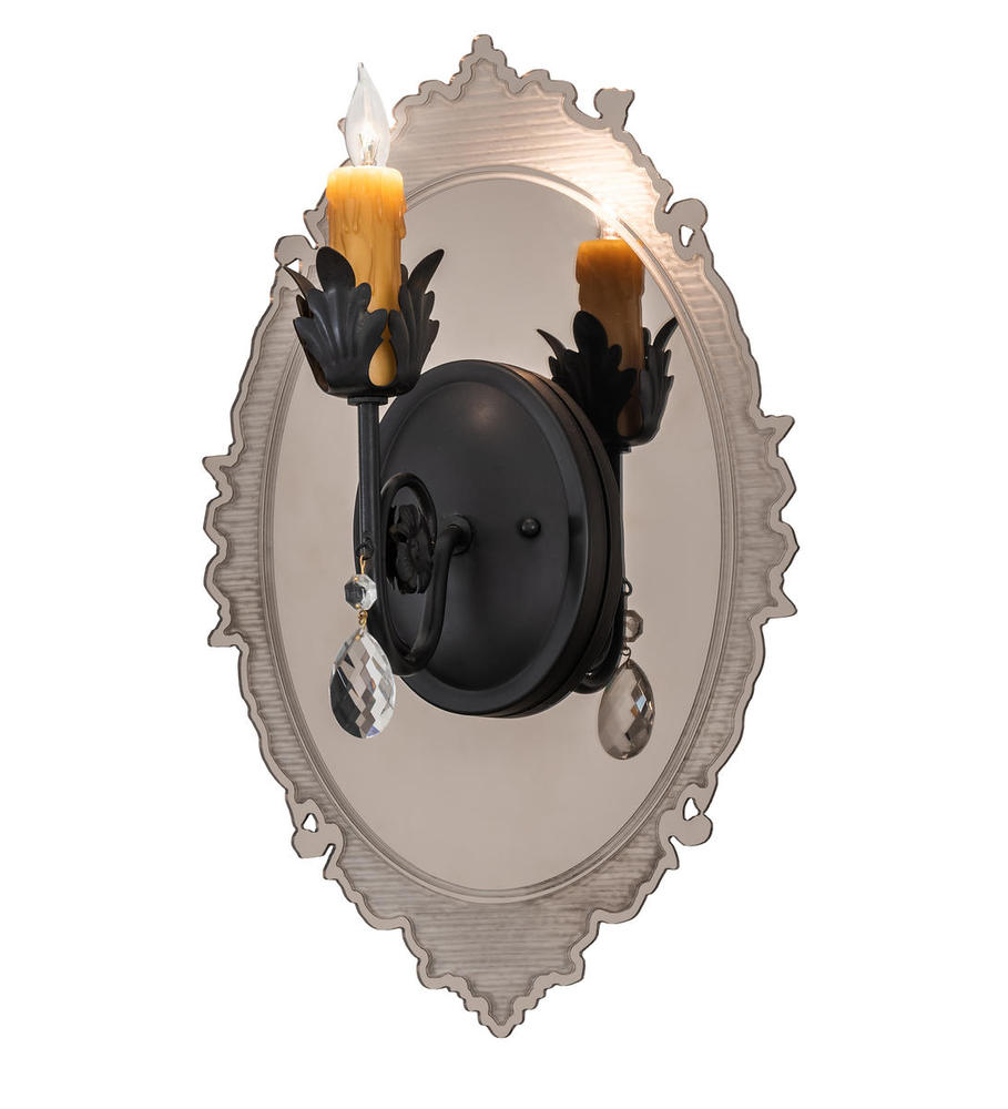 13" Wide Antonia Mirror Wall Sconce