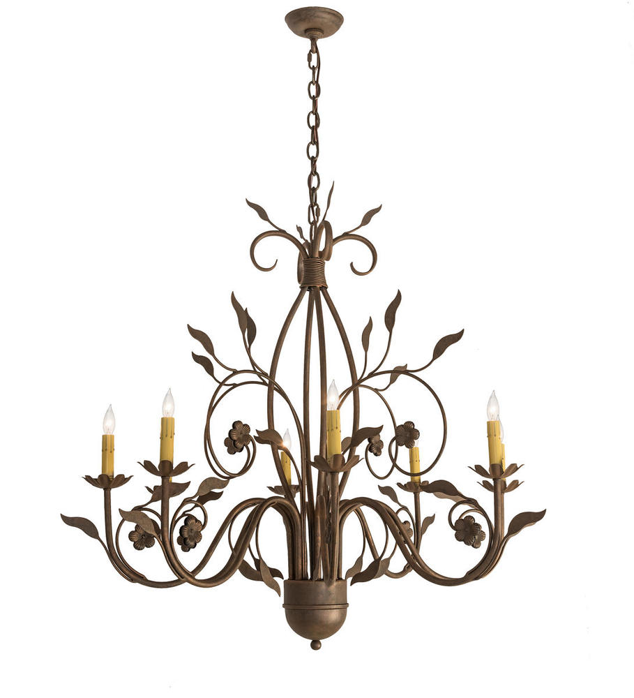 36" Wide Bordeaux 8 LT Chandelier