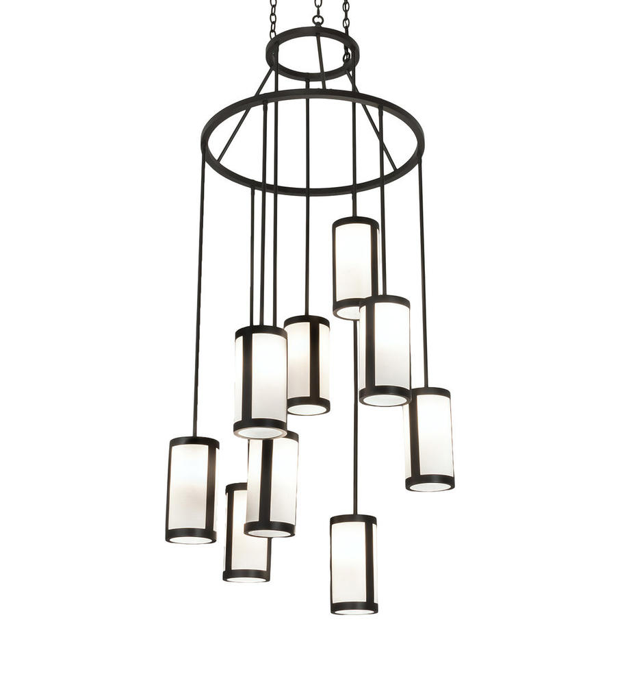 35" Wide Cartier 9 Light Chandelier