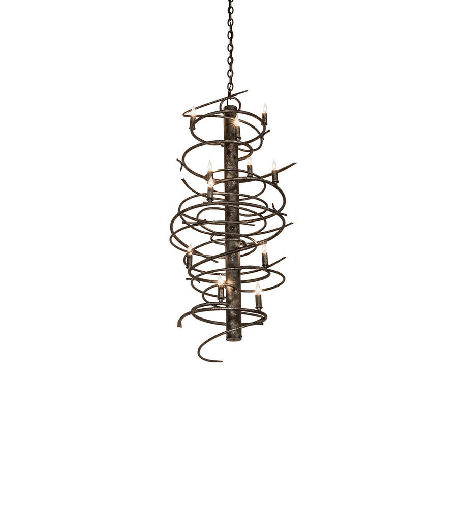 21" Wide Cyclone 12 Light Chandelier