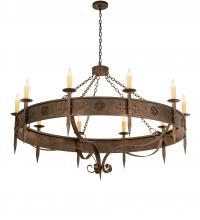 2nd Avenue Designs White 115623 - 66"W Calandra 10 LT Chandelier