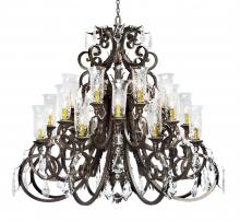 2nd Avenue Designs White 119767 - 54" Wide Serratina Crystal Chandelier