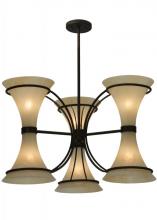 2nd Avenue Designs White 129534 - 30"W Chronos 3 Arm Chandelier