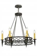 2nd Avenue Designs White 139014 - 33" Wide Topridge 6 LT Chandelier