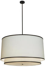 2nd Avenue Designs White 153491 - 48"W Cilindro White 2 Tier Textrene Pendant