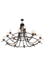 2nd Avenue Designs White 154234 - 78"W Octavia 15 LT Chandelier