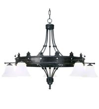 2nd Avenue Designs White 160695 - 42" Wide Strada 5 Light Chandelier