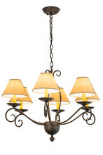 2nd Avenue Designs White 169823 - 30"W Sienna 6 LT Chandelier