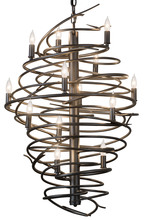 2nd Avenue Designs White 181100 - 24"W Cyclone 13 LT Chandelier