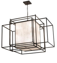 2nd Avenue Designs White 248590 - 72" Long Kitzi Box Oblong Pendant