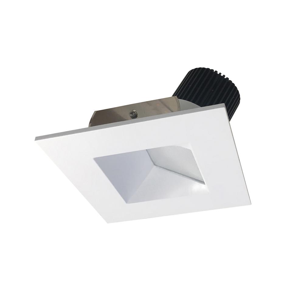 4" Iolite LED Square Wall Wash, 1000lm / 14W, 3000K, Matte Powder White Reflector / Matte Powder