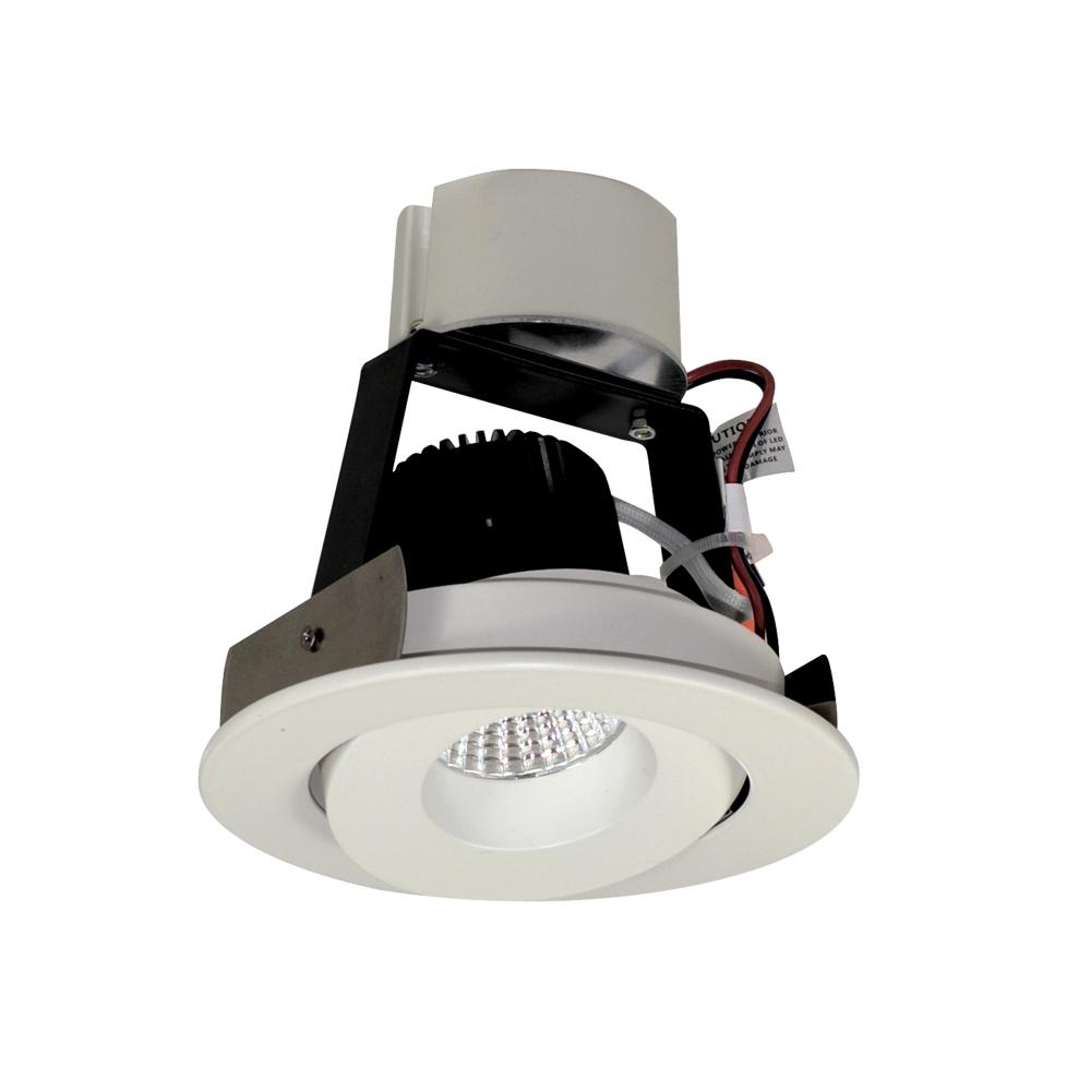 4" Iolite LED Round Adjustable Gimbal Retrofit, 1000lm / 12W, 2700K, White Finish