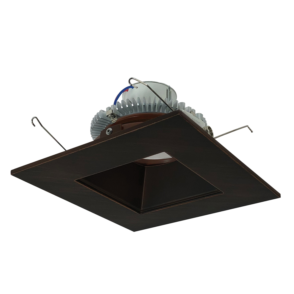 6" Cobalt Click LED Retrofit, Square Reflector, 1000lm / 12W, 2700K, Bronze Reflector / Bronze