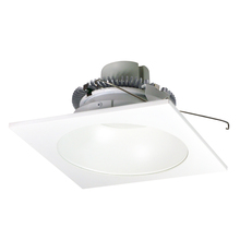 Nora NLCBC2-65335MPW/A - 6" Cobalt Click LED Retrofit, Square Reflector with Round Aperture, 750lm / 10W, 3500K, Matte