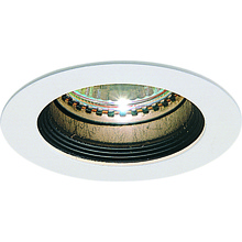 Nora NM-247W - MR16 Mini Halogen Black Baffle, White Ring with Housing