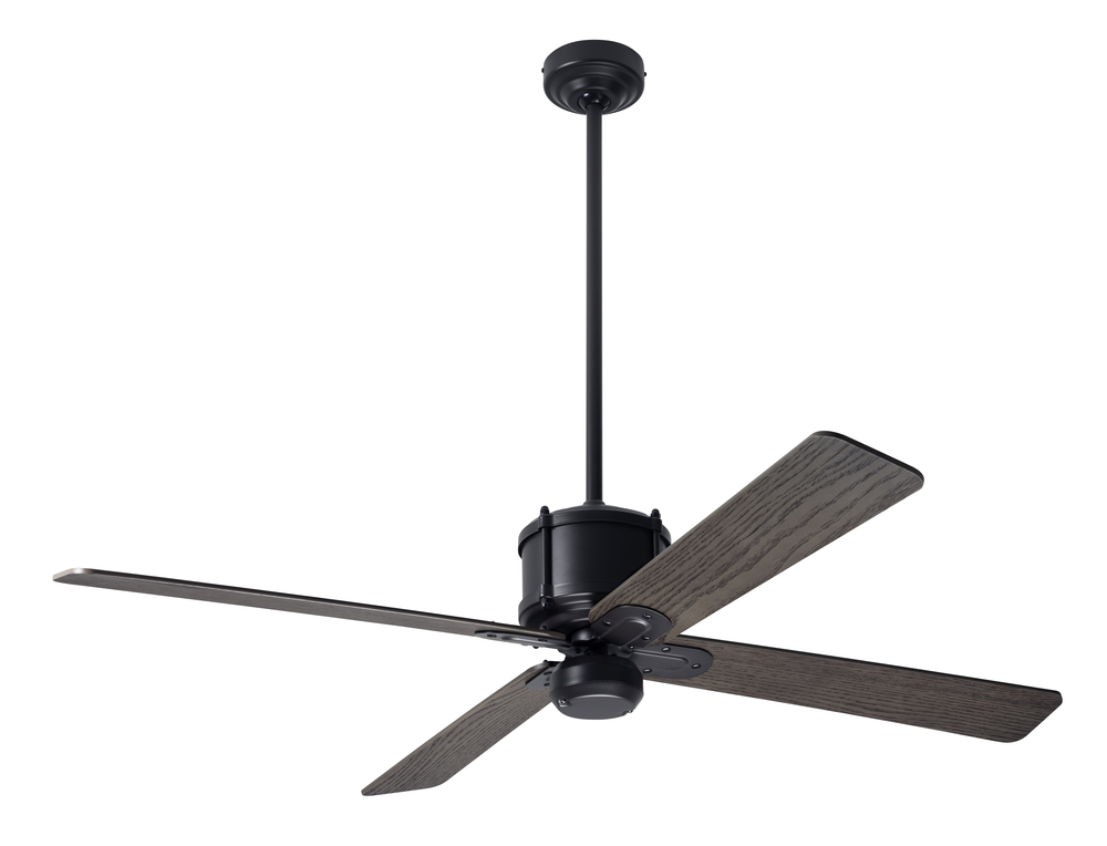 Industry DC Fan; Dark Bronze Finish; 50" Graywash Blades; No Light; Remote Control