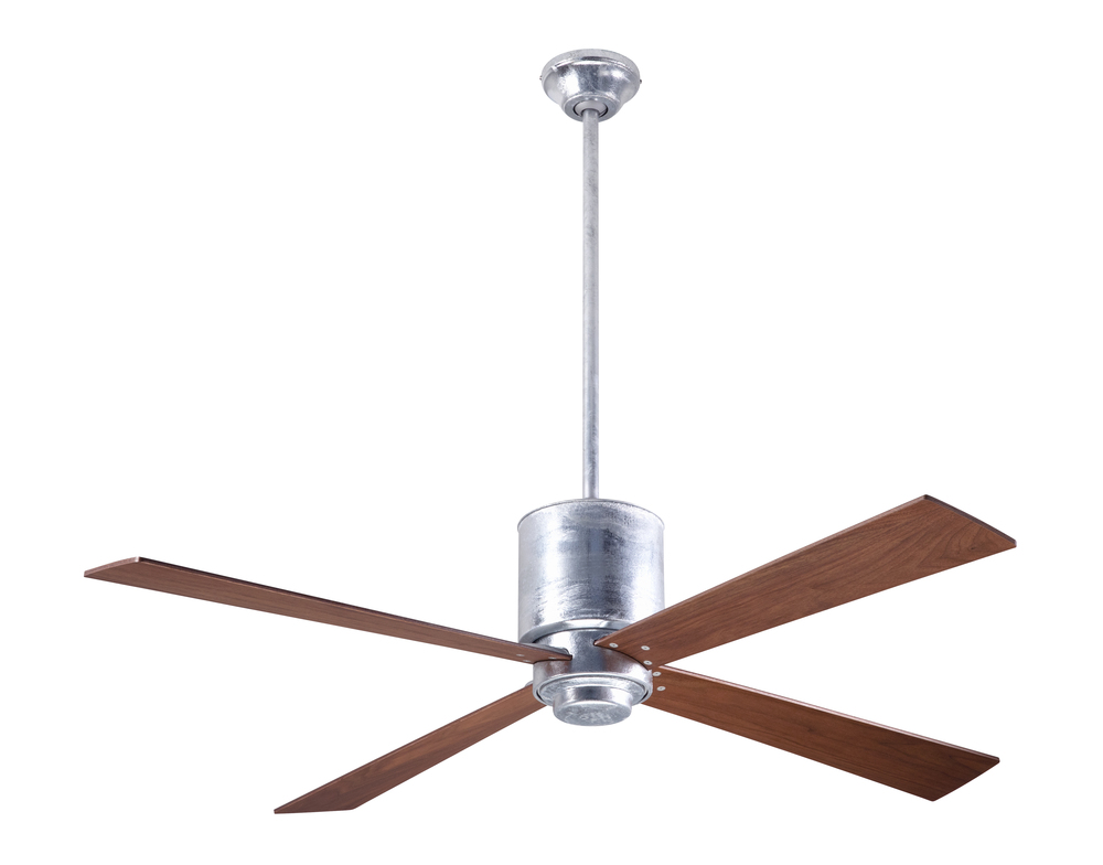 Lapa Fan; Galvanized Finish; 50" Mahogany Blades; No Light; Fan Speed and Light Control (3-wire)