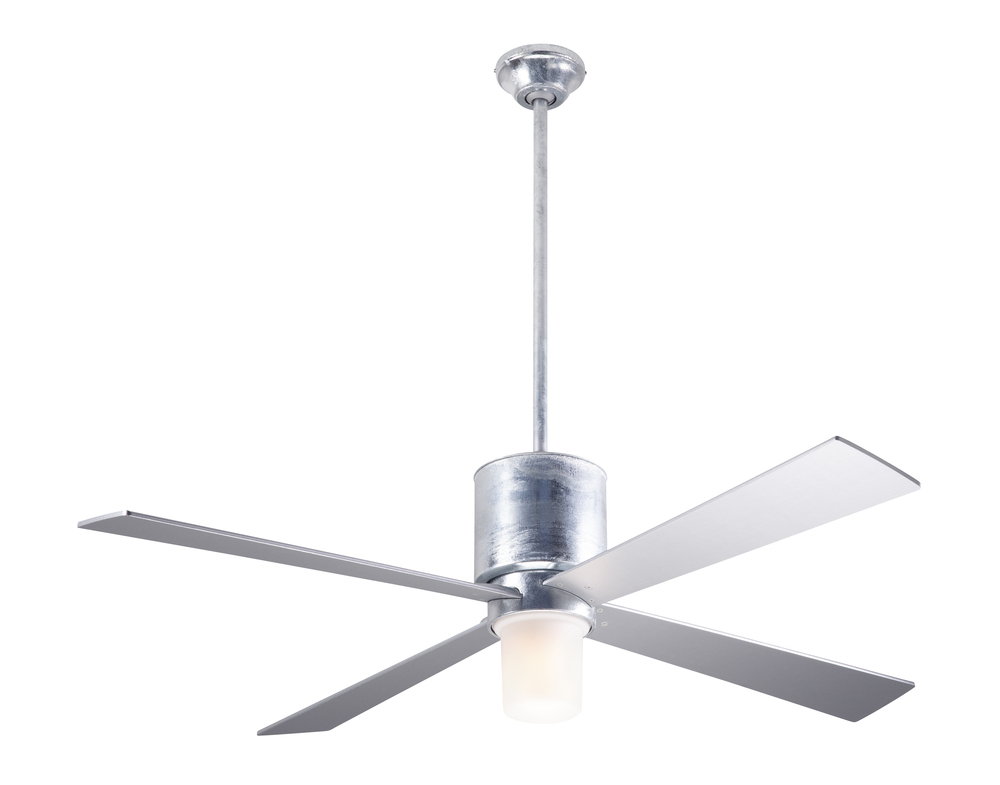 Lapa Fan; Galvanized Finish; 50" Silver Blades; 17W LED; Fan Speed and Light Control (3-wire)