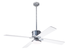 Modern Fan Co. IND-GV-50-WH-272-CC - Industry DC Fan; Galvanized Finish; 50" White Blades; 20W LED Open; Wall/Remote Combo Control