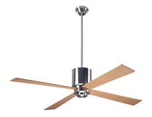 Modern Fan Co. LAP-BN-50-MP-NL-001 - Lapa Fan; Bright Nickel Finish; 50" Maple Blades; No Light; Fan Speed Control