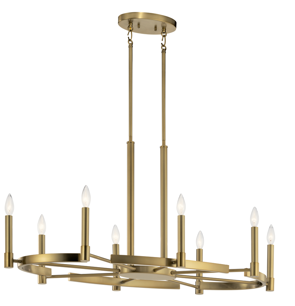 Oval Chandelier 8Lt