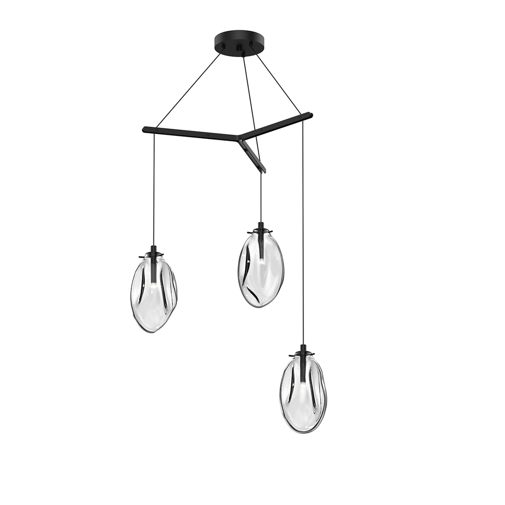 3-Light Tri-Spreader LED Pendant