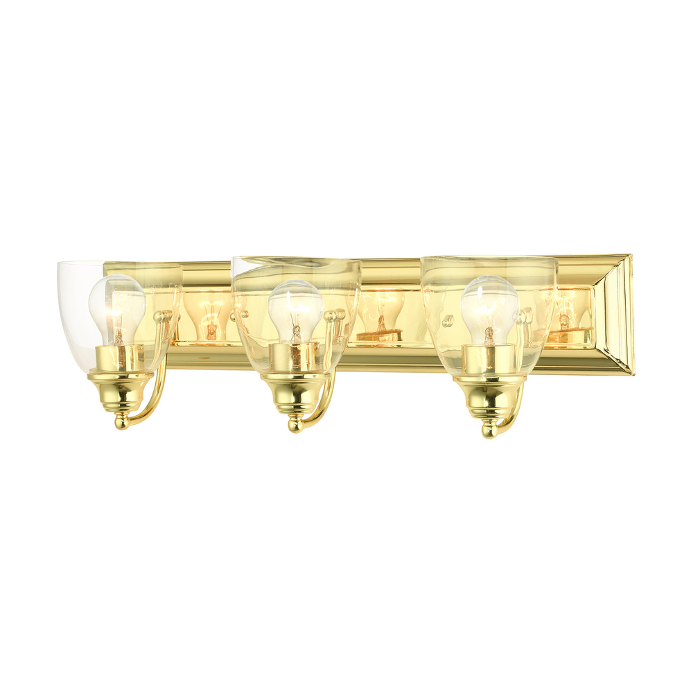 3 Lt Polished Brass Vanity Sconce 1ug26 Cappadonna S Of Arizona