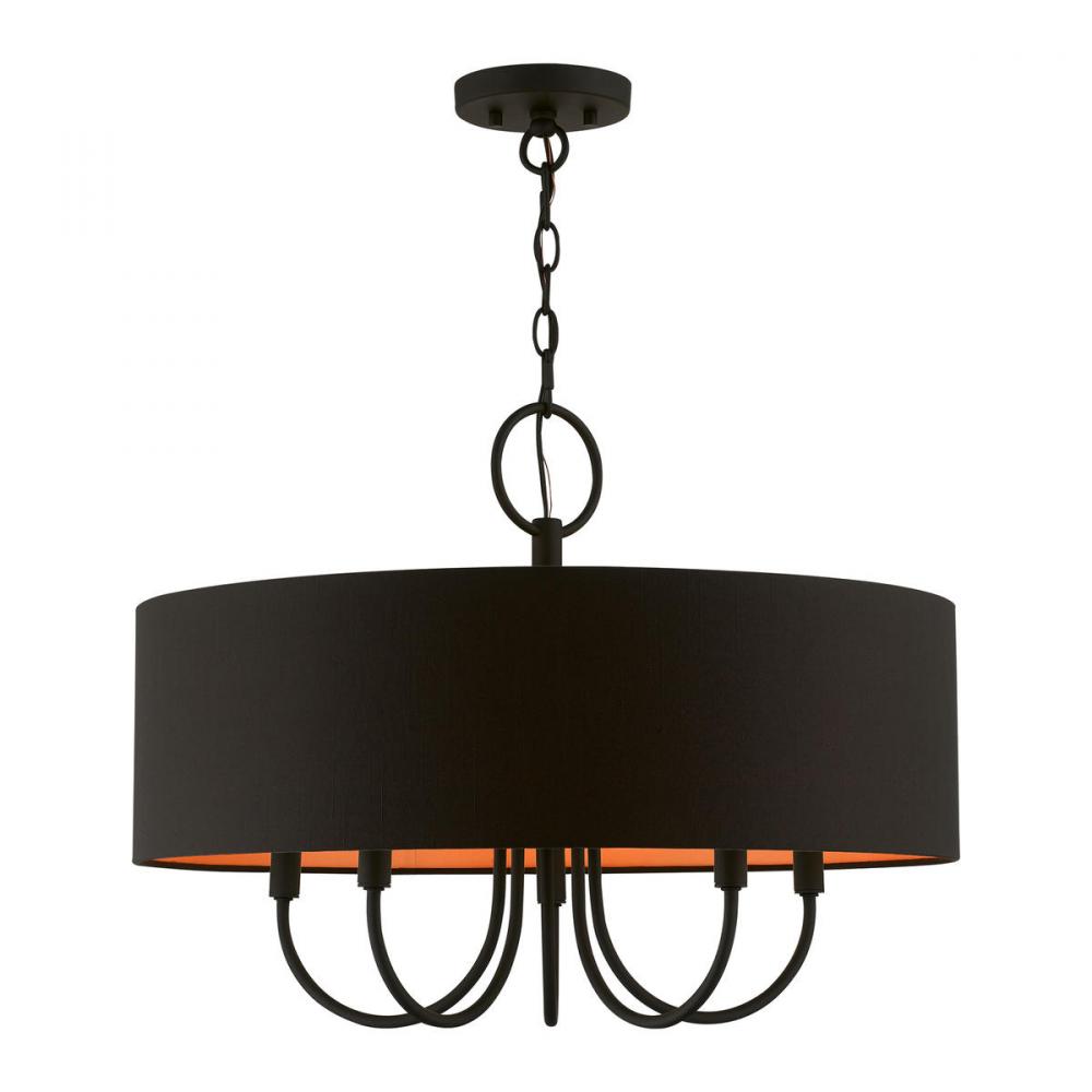 5 Light Black Pendant Chandelier