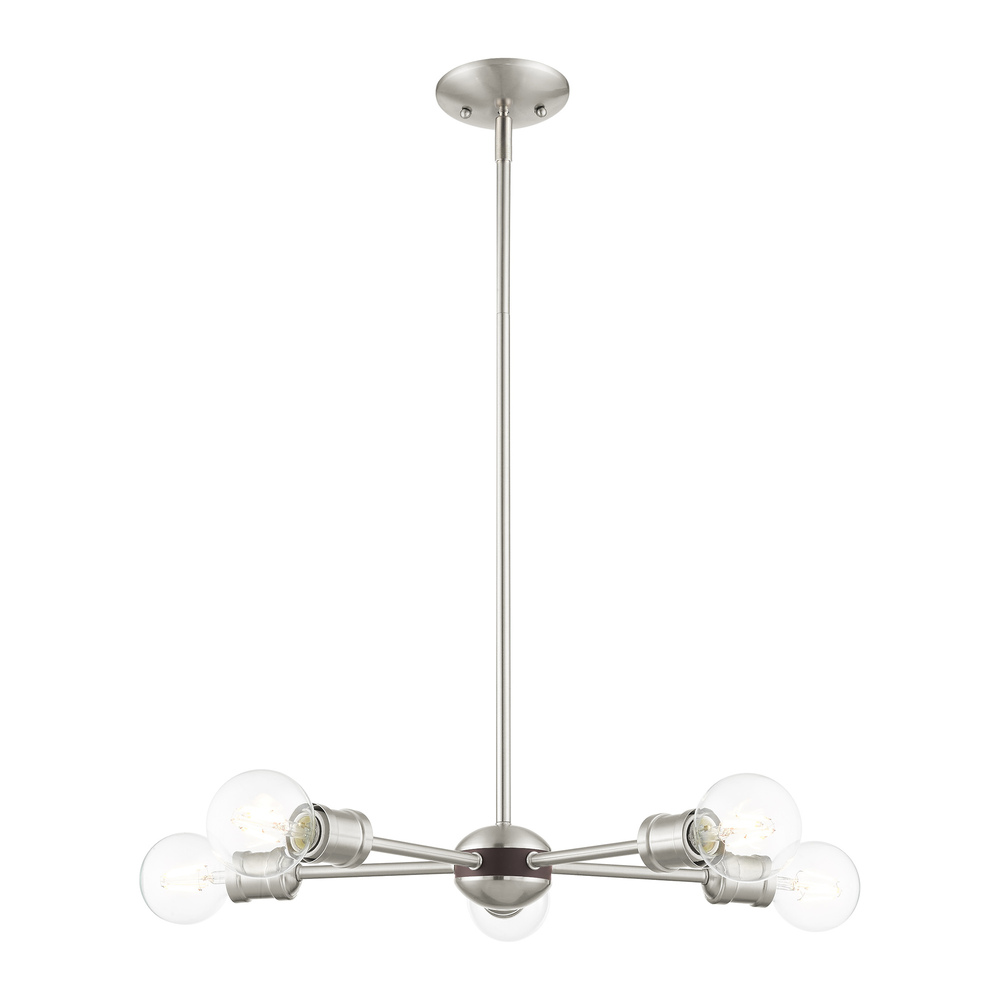 3 Lt Brushed Nickel Chandelier