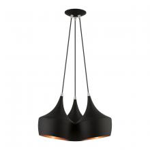 Livex Lighting 41083-04 - 3 Light Black Cluster Pendant