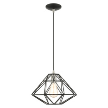 Livex Lighting 41323-04 - 1 Lt Black Pendant