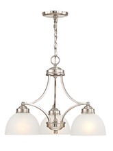 Livex Lighting 4223-91 - 3 Light Brushed Nickel Chandelier