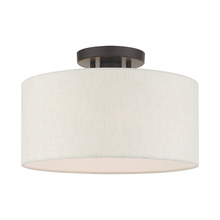 Livex Lighting 49809-92 - 1 Lt English Bronze  Semi Flush