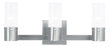 Livex Lighting 50683-91 - 3 Light Brushed Nickel Bath Light