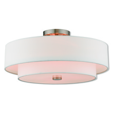 Livex Lighting 51045-91 - 4 Lt BN Ceiling Mount