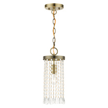 Livex Lighting 51062-01 - 1 Lt Antique Brass Mini Pendant