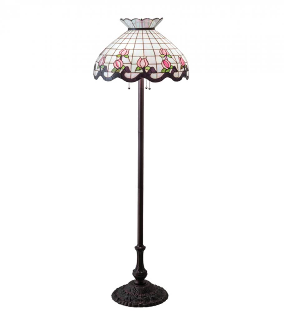 62" High Roseborder Floor Lamp