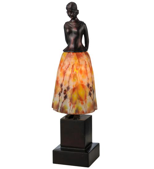 16"H Silhouette Jayne Swayne Accent Lamp