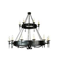 Meyda Blue 111559 - 60" Wide Warwick 18 Light Two Tier Chandelier