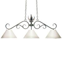 Meyda Blue 115618 - 48" Long Bristol 3 Light Pendant