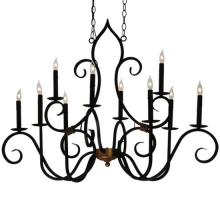 Meyda Blue 132000 - 43"L Clifton 10 LT Oblong Chandelier