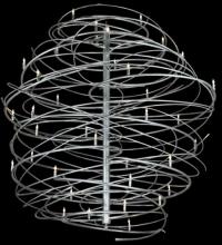 Meyda Blue 134563 - 73"W Cyclone 36 LT Chandelier