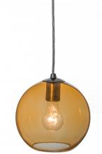 Meyda Blue 144333 - 8"W Bola Amber Mini Pendant