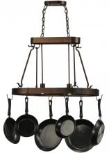 Meyda Blue 149667 - 32" Long Harmony 2 Light Pot Rack