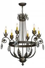 Meyda Blue 152252 - 26"W Antonia 6 LT Chandelier