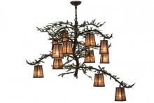 Meyda Blue 164833 - 52"W Pine Branch Valley View 12 LT Chandelier